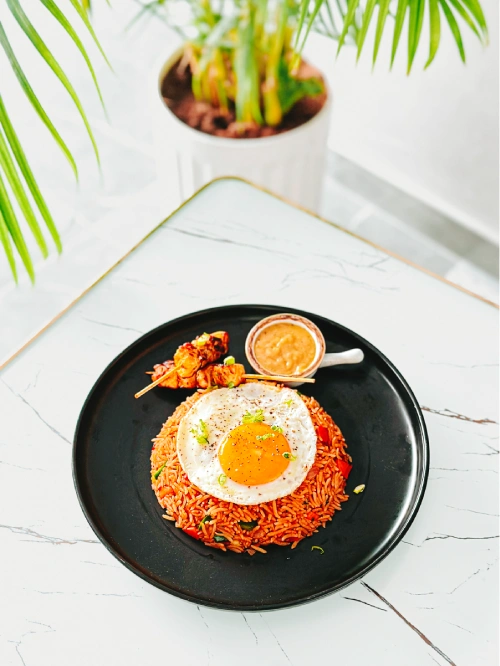 Nasi Goreng with Chicken Satay